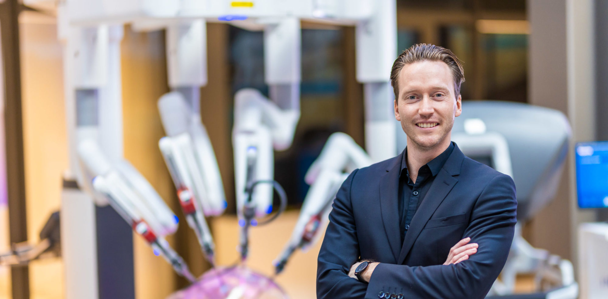Robot arms as an extension of the hand of the surgeon.
