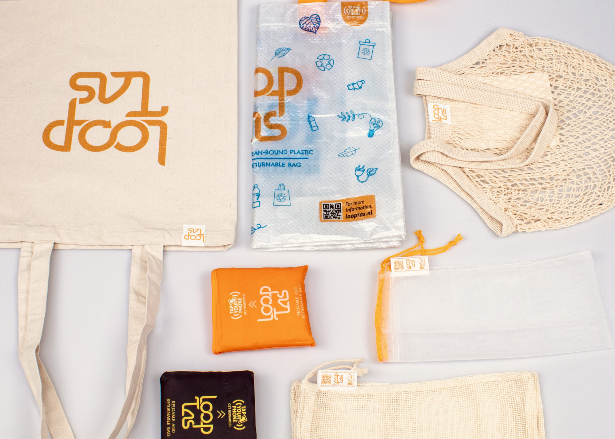 Circular IoT system for more effective reusable shopping bags.